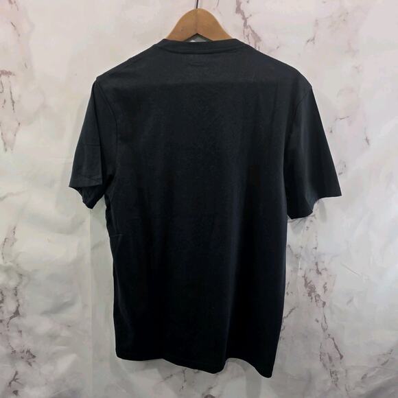 Everlane T Shirt Mens Medium Black Short Sleeve V Organic Cotton Tee Uniform - Picture 5 of 9